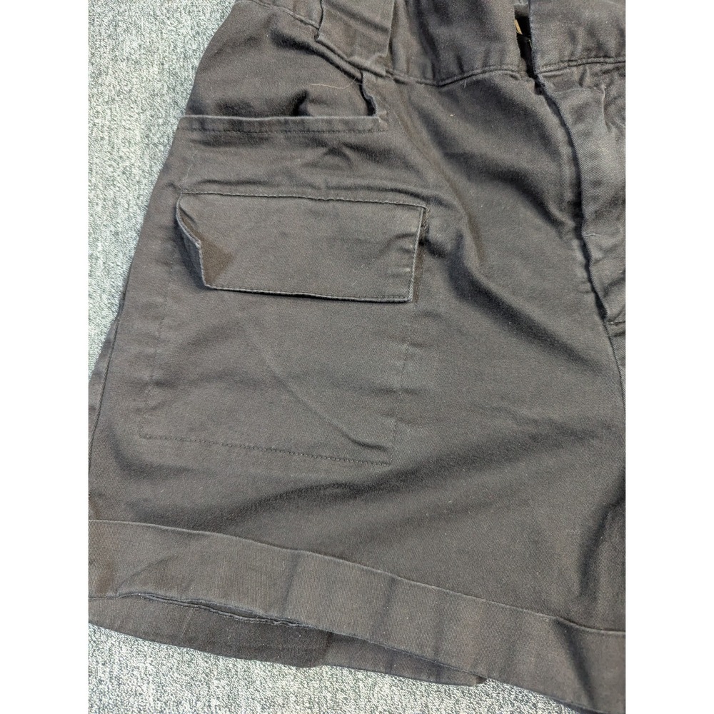 Express x Olivia Culpo Womens Black Cargo Utility Shorts High Waisted Size 6 - Picture 6 of 13